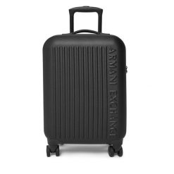 Walizka kabinowa Armani Exchange. Czarne walizki damskie Armani Exchange, bez wzorów. Za 709.99 zł.