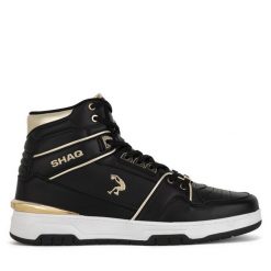 Buty do koszykówki SHAQ. Czarne buty sportowe męskie Shaq, bez wzorów, bez zapięcia, do koszykówki. Za 279.99 zł.