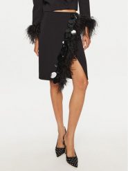 PINKO Spódnica midi 102941 A1JX Czarny Slim Fit. Czarne spódnice damskie Pinko, bez wzorów, z syntetyku, midi. Za 1,659.00 zł.