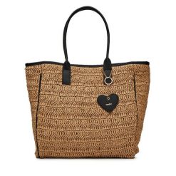 Torebka DeeZee. Brązowe shopperki damskie DeeZee, bez wzorów, bez dodatków. Za 149.99 zł.