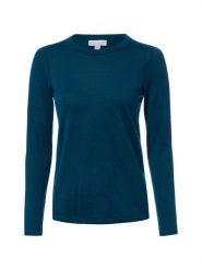 Brookshire Sweter z dzianiny merino Kobiety Wełna niebieski, XXL. Niebieskie swetry nierozpinane damskie brookshire, xxl, bez wzorów, z dzianiny, klasyczne, bez kołnierzyka, bez ramiączek. Za 249.95 zł.