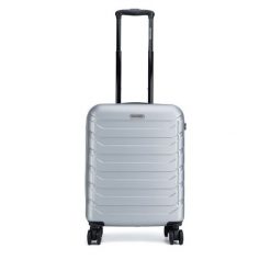 Walizka kabinowa GINO ROSSI. Szare walizki damskie Gino Rossi, bez wzorów. Za 259.99 zł.