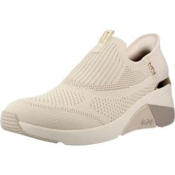 Buty SKECHERS 177667S Biały. Białe obuwie trekkingowe damskie Skechers, z tkaniny, bez zapięcia. Za 218.99 zł.