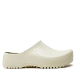 Klapki Birkenstock. Czerwone klapki damskie Birkenstock, bez wzorów, bez obcasa, bez zapięcia. Za 399.99 zł.