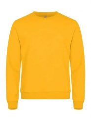 Clique Basic Roundneck uniseks bluza z stabilizowanego materiału – lemon. Żółte bluzy damskie CLIQUE, xs, bez wzorów, z bawełny, bez ramiączek, bez kaptura. Za 158.26 zł.