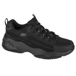Buty sportowe Sneakersy męskie, Skechers D'Lites 4.0. Czarne buty sportowe męskie Skechers, bez wzorów, bez zapięcia. Za 379.99 zł.