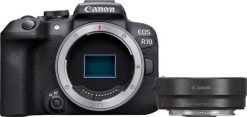 Aparat Canon EOS R10 + adapter EF-EOS R (5331C037AA). Aparaty bezlusterkowce Canon. Za 4,805.87 zł.