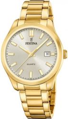 Zegarek męski Festina F20740-1 złoty. Żółte zegarki męskie Festina, bez wzorów, złote. Za 659.00 zł.