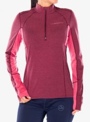 Bluza do biegania damska La Sportiva Swift Long Sleeve. Czerwone bluzy damskie La Sportiva, xs, bez wzorów, z materiału, bez ramiączek, bez kaptura. Za 368.49 zł.
