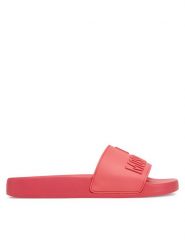 LOVE MOSCHINO Klapki JA28052G1MI15502 Koralowy. Pomarańczowe klapki damskie Love Moschino, bez wzorów, z tworzywa sztucznego, bez obcasa, bez zapięcia. Za 469.99 zł.