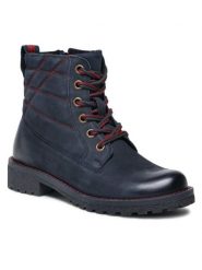 Lasocki Trapery WI16-GIRO-02 Granatowy. Niebieskie trapery damskie Lasocki, z nubiku, bez zapięcia. Za 215.99 zł.