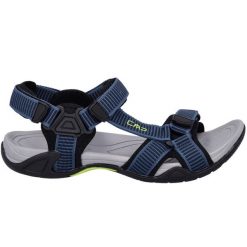 Sandały męskie CMP Hamal Hiking. Niebieskie buty zimowe męskie CMP, bez wzorów, z materiału, bez obcasa, bez zapięcia. Za 139.00 zł.
