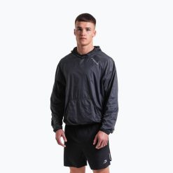 Kurtka przeciwwiatrowa męska BOXRAW Genaro Oversized Windbreaker Hoodie. Szare kurtki męskie BOXRAW, m, bez wzorów, z materiału, eleganckie, bez kaptura. Za 349.99 zł.