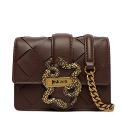 Torebka Just Cavalli. Brązowe torebki wizytowe damskie Just Cavalli, bez wzorów, bez dodatków. Za 809.99 zł.