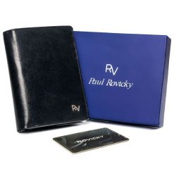 Portfel męski czarny Rovicky RV-7680278-8664 BL. Czarne portfele męskie ROVICKY, bez wzorów, ze skóry. Za 74.00 zł.