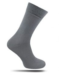 Skarpetki Męskie, Jednokolorowe Szare, Bezuciskowe, 100% BAWEŁNA -NADIR. Szare skarpety męskie Nadir, bez wzorów, z bawełny. Za 14.90 zł.
