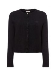 Liu Jo Collection Kardigan z zawartością wełny Kobiety Sztuczne włókno czarny, XS. Czarne kardigany damskie Liu Jo Collection, xs, bez wzorów, z wełny, bez kołnierzyka. Za 549.95 zł.