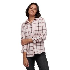 Koszula flanelowa Damska Black Diamond Serenity Flannel. Czerwone koszule damskie Black Diamond, xl, bez wzorów, sportowe, bez kołnierzyka, bez ramiączek. Za 326.50 zł.