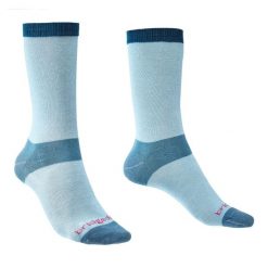 Skarpetki Bridgedale Base Layer Coolmax Liner (2 pary). Niebieskie skarpetki damskie Bridgedale, bez wzorów. Za 101.99 zł.