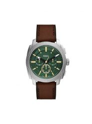 Fossil Zegarek Machine Chronograph FS6100 Brązowy. Brązowe zegarki męskie FOSSIL, bez wzorów. Za 689.99 zł.