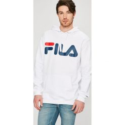 Fila - Bluza. Białe bluzy męskie Fila, l, bez wzorów, z bawełny, z kapturem. W wyprzedaży za 179.90 zł.