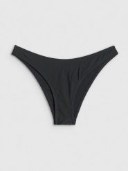 4F Dół od bikini damski - czarny L. Czarne bikini 4F, bez wzorów, z materiału. Za 49.99 zł.