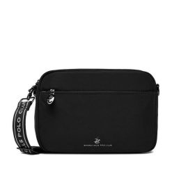 Torebka Beverly Hills Polo Club. Czarne listonoszki damskie Beverly Hills Polo Club, bez wzorów, bez dodatków. Za 129.99 zł.