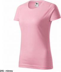 Basic 134 - ADLER - Koszulka damska, 160 g/m2 - różowy 3XL. Czerwone bluzki damskie MALFINI, m, bez wzorów, bez kołnierzyka, bez ramiączek. Za 42.36 zł.
