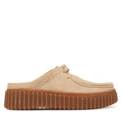 Klapki Clarks. Klapki damskie Clarks, bez wzorów, bez obcasa, bez zapięcia. Za 289.99 zł.