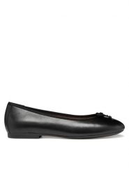 Geox Baleriny D New Palmaria D654JF 0TU11 C9999 Czarny. Czarne balerinki damskie Geox, bez wzorów, ze skóry, bez obcasa, bez zapięcia. Za 419.99 zł.