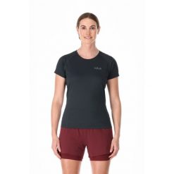 Koszulka trekkingowa damska Rab Sonic. Czarne koszulki sportowe damskie RAB, s, bez wzorów, bez ramiączek. Za 199.99 zł.