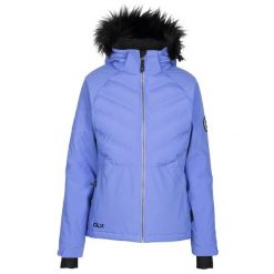 Damska Kurtka Narciarska Gaynor DLX. Niebieskie kurtki sportowe damskie Trespass, na zimę, m, bez wzorów, z materiału, bez ramiączek, z kapturem, narciarskie. Za 592.99 zł.