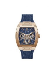 Guess Zegarek GW0786G2 Niebieski. Niebieskie, analogowe zegarki męskie Guess, z aplikacjami. Za 809.99 zł.