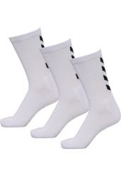 Zestaw skarpet sportowych dla dorosłych Hummel Fundamental 3-Pack Sock. Białe skarpety męskie Hummel, bez wzorów, z bawełny. Za 113.50 zł.