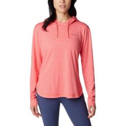Bluza damska Columbia Sun Trek z kapturem. Czerwone bluzy damskie Columbia, na lato, m, bez wzorów, z bawełny, sportowe, bez ramiączek, z kapturem. Za 280.00 zł.