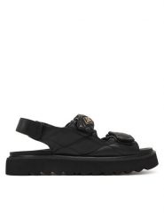 REPLAY Sandały GWF5D .000.C0010S Czarny. Czarne sandały damskie Replay, bez wzorów, ze skóry, bez obcasa, na płaskiej podeszwie, bez zapięcia. Za 349.99 zł.