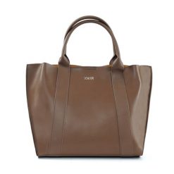 Shopperka skórzana FL30 Serena brązowa. Brązowe shopperki damskie Solier, bez wzorów, ze skóry, bez dodatków. Za 299.00 zł.