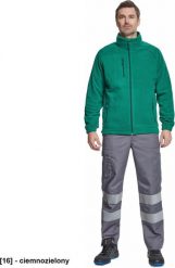 Kurtka męska CERVA BHADRA FLEECE - kurtka ciemnozielony 3XL. Zielone kurtki męskie CERVA, m, bez wzorów, bez kaptura. Za 74.69 zł.