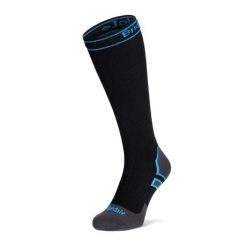 Skarpety Bridgedale StormSock Mid Knee - black/blue. Czarne skarpetki damskie Bridgedale, bez wzorów. Za 203.99 zł.