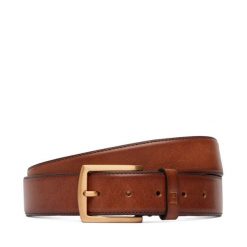 Pasek Tommy Hilfiger. Brązowe paski damskie Tommy Hilfiger, bez wzorów. Za 289.99 zł.