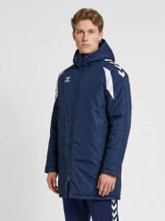 Parka Hummel Core 2.0. Białe parki damskie Hummel, l, bez wzorów, z materiału, moda ciążowa, z kapturem. Za 409.60 zł.