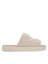 Inuikii Klapki Spika 1004.003.0691.111 Kremowy. Białe klapki damskie Inuikii, bez wzorów, ze skóry, bez obcasa, bez zapięcia. Za 979.99 zł.