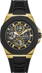 Zegarek Guess Zegarek męski Guess GW0577G2 czarny. Czarne zegarki męskie Guess, z aplikacjami. Za 872.00 zł.