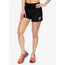 Spodenki do biegania damskie Compressport Trail Racing Short. Czarne szorty damskie Compressport, bez wzorów, sportowe. Za 235.99 zł.