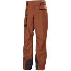 Spodnie narciarskie Helly Hansen Garibaldi 2.0. Brązowe spodnie sportowe męskie Helly Hansen, m, bez wzorów, narciarskie. Za 1,190.50 zł.