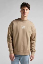 LEE LOGO LOOSE MĘSKA BLUZA KLASYCZNA NADRUK CREW CLAY L82ESP56 112145607. Bluzy męskie Lee, l, bez wzorów, klasyczne, bez ramiączek, bez kaptura. Za 159.99 zł.