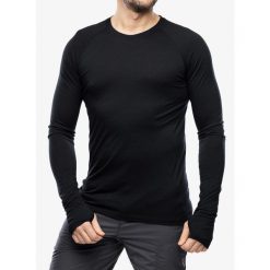 Bluza termoaktywna męska Houdini Desoli Light Crew. Czarne bluzy męskie Houdini, na zimę, m, bez wzorów, sportowe, bez ramiączek, bez kaptura. Za 377.99 zł.