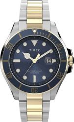 Zegarek Timex Zegarek męski Timex TW2V42000 srebrny. Szare zegarki męskie Timex, bez wzorów, srebrne. Za 569.00 zł.