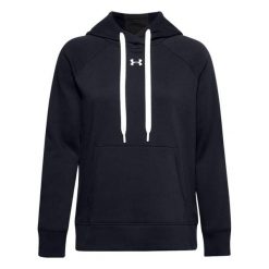 Bluza Z Kapturem Damska Polar Rival HB. Czarne bluzy damskie Under Armour, bez wzorów, z polaru, bez ramiączek, z kapturem. Za 312.99 zł.