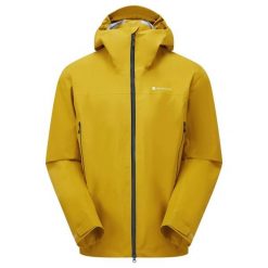 Kurtka wodoodporna Montane Alta Lite. Żółte kurtki męskie Montane, l, bez wzorów, z gore-texu, bez kaptura. Za 3,054.70 zł.
